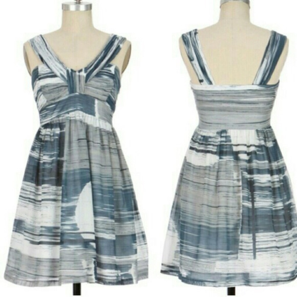 Anthropologie Sine Stormy Seascape Dress